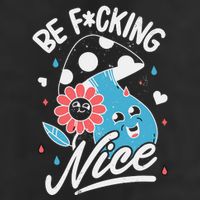 Be Fucking Nice Mushroom Flower Adult Drive Performance Visor