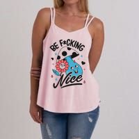 Be Fucking Nice Mushroom Flower Women's Strappy Tank