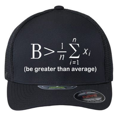 Be Greater Equation Math Flexfit Unipanel Trucker Cap