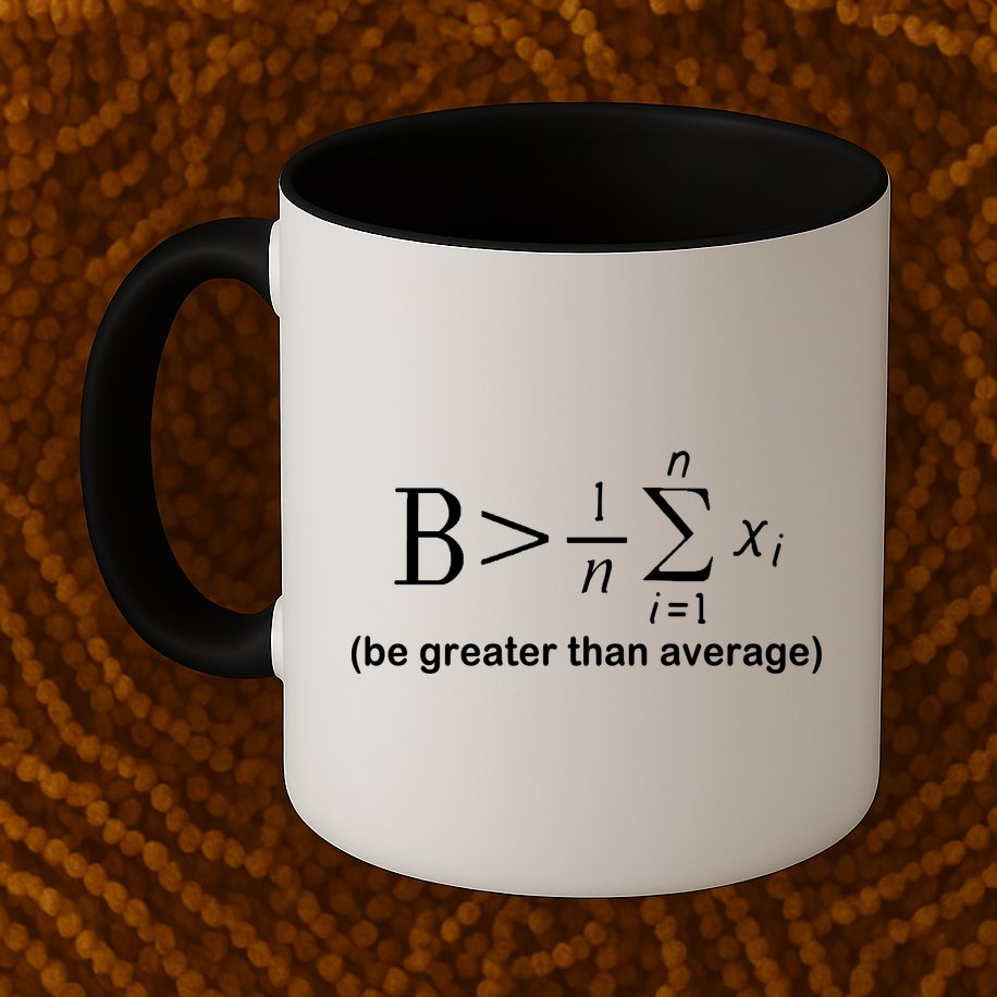 Be Greater Equation Math Mug