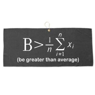 Be Greater Equation Math Large Microfiber Waffle Golf Towel