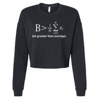 Be Greater Equation Math Cropped Pullover Crew