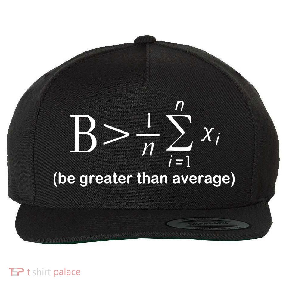 Be Greater Equation Math Wool Snapback Cap