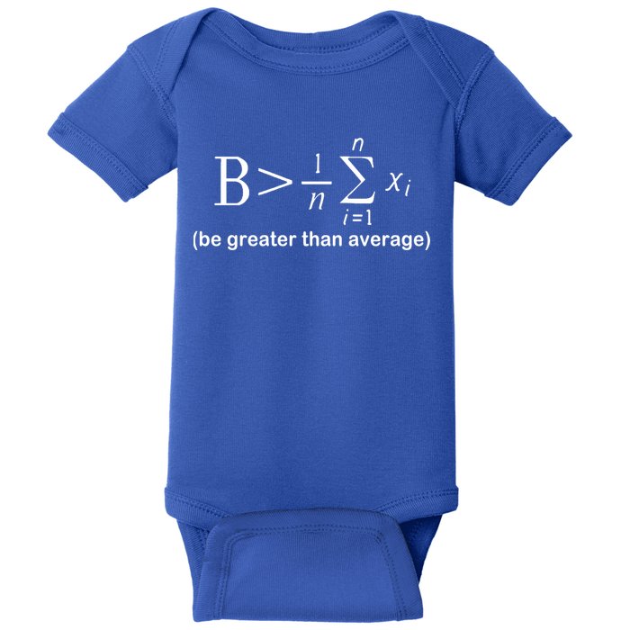 Be Greater Equation Math Baby Bodysuit