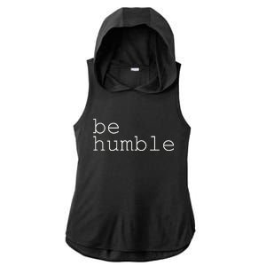 Be Humble Ladies PosiCharge Tri-Blend Wicking Draft Hoodie Tank