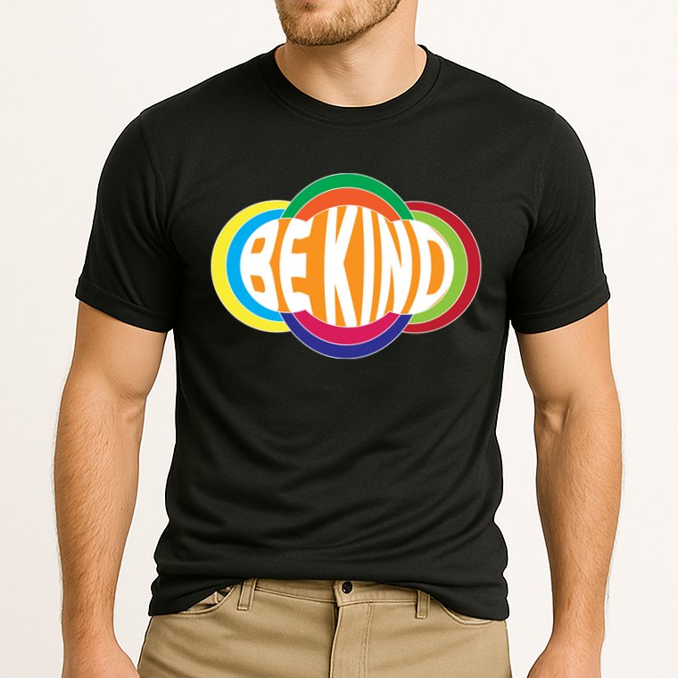 Be Kind 70's Retro Logo Tribute Cooling Performance Crew T-Shirt