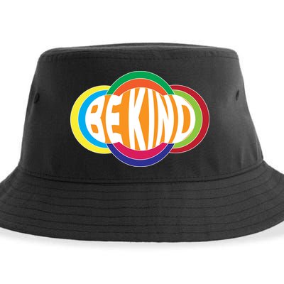 Be Kind 70's Retro Logo Tribute Sustainable Bucket Hat