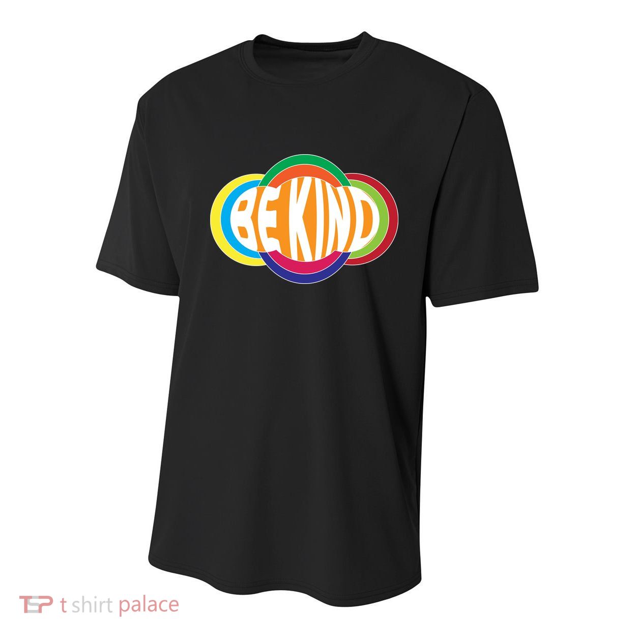 Be Kind 70's Retro Logo Tribute Youth Performance Sprint T-Shirt