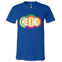 Be Kind 70's Retro Logo Tribute V-Neck T-Shirt