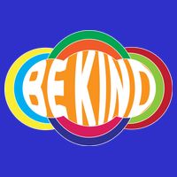 Be Kind 70's Retro Logo Tribute Button