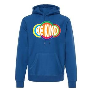 Be Kind 70's Retro Logo Tribute Premium Hoodie