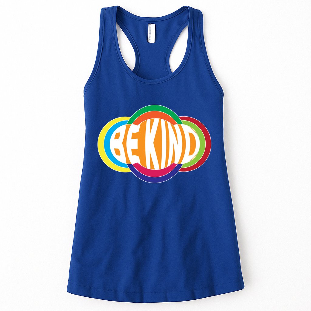 Be Kind 70's Retro Logo Tribute Womens Tank Top