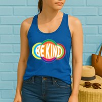 Be Kind 70's Retro Logo Tribute Womens Tank Top