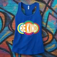 Be Kind 70's Retro Logo Tribute Womens Tank Top