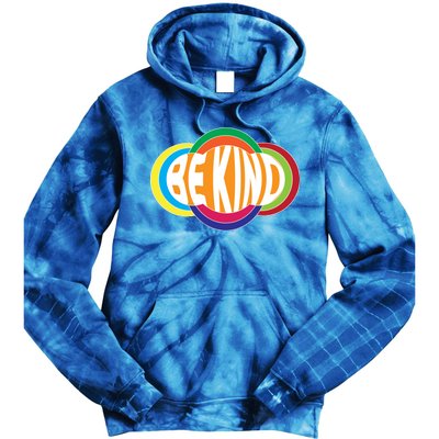 Be Kind 70's Retro Logo Tribute Tie Dye Hoodie