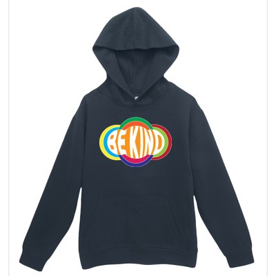 Be Kind 70's Retro Logo Tribute Urban Pullover Hoodie