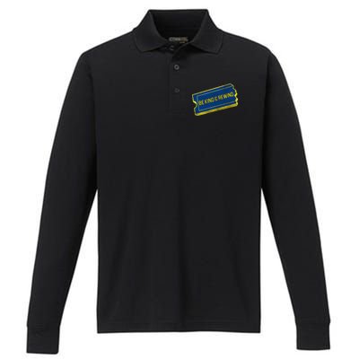 Be Kind And Rewind Performance Long Sleeve Polo