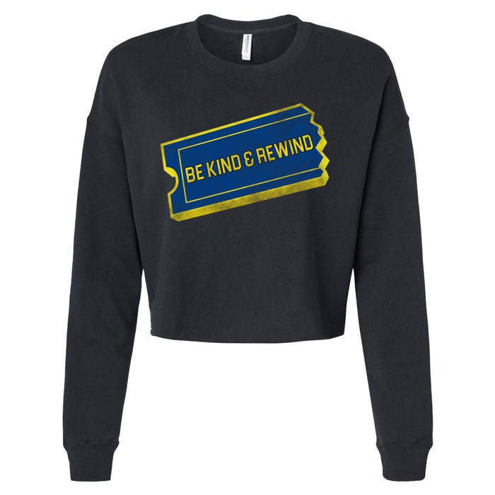 Be Kind And Rewind Cropped Pullover Crew