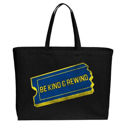 Be Kind And Rewind Cotton Canvas Jumbo Tote