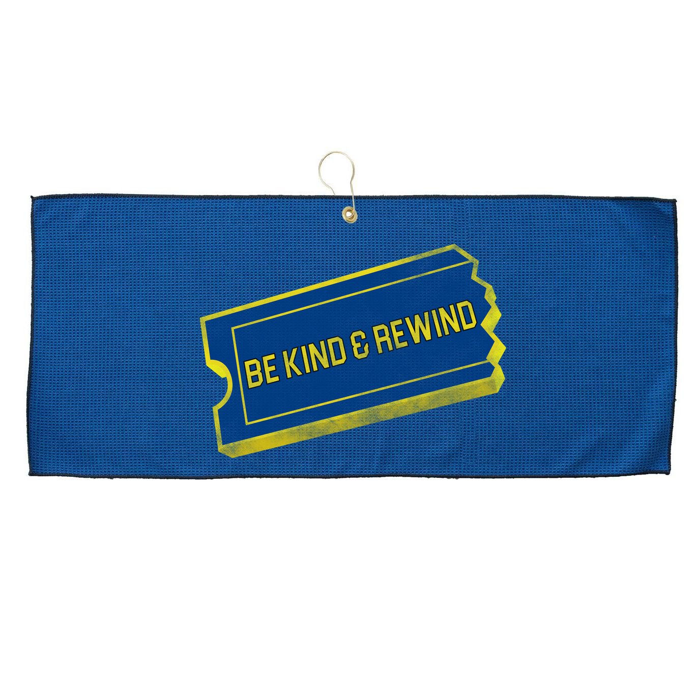 Be Kind And Rewind Large Microfiber Waffle Golf Towel