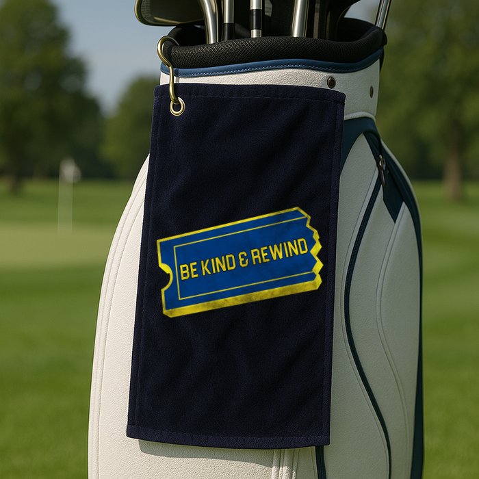 Be Kind And Rewind Golf Towel