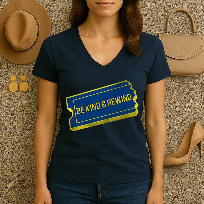 Be Kind And Rewind Women's V-Neck T-Shirt