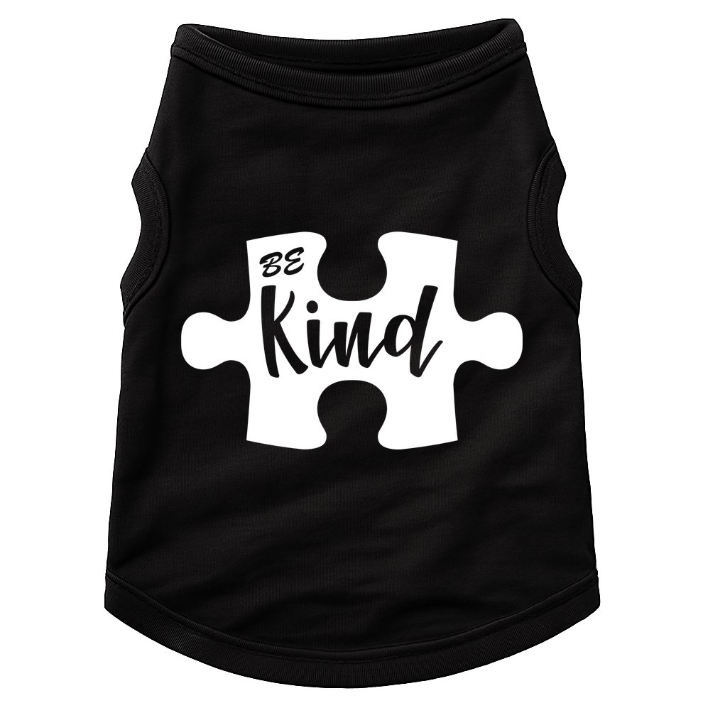 Be Kind Autism Awareness Puzzle Doggie Tank