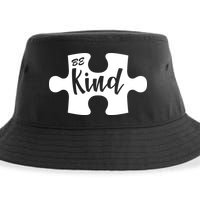 Be Kind Autism Awareness Puzzle Sustainable Bucket Hat