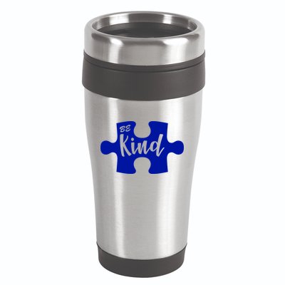 Be Kind Autism Awareness Puzzle 16oz Travel Tumbler