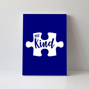 Be Kind Autism Awareness Puzzle Canvas