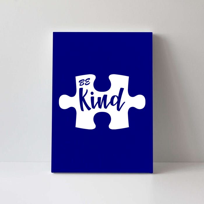 Be Kind Autism Awareness Puzzle Canvas