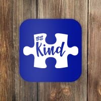 Be Kind Autism Awareness Puzzle Coaster