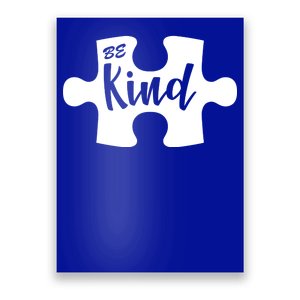 Be Kind Autism Awareness Puzzle Poster