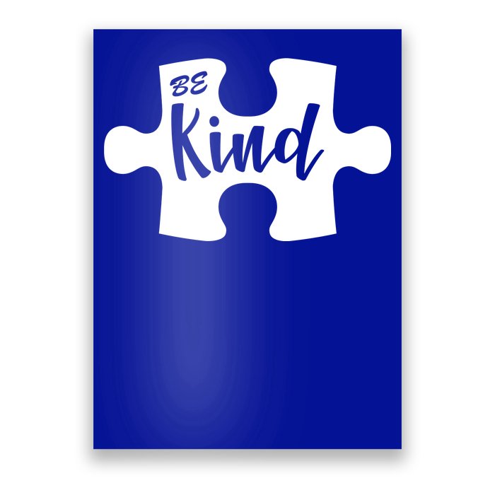 Be Kind Autism Awareness Puzzle Poster