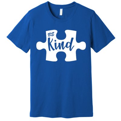 Be Kind Autism Awareness Puzzle Premium T-Shirt