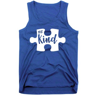 Be Kind Autism Awareness Puzzle Tank Top