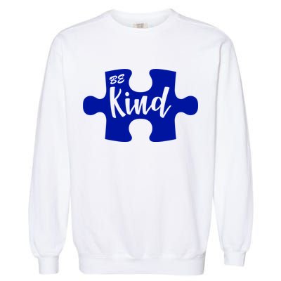 Be Kind Autism Awareness Puzzle Garment-Dyed Sweatshirt