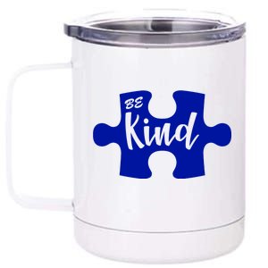 Be Kind Autism Awareness Puzzle 12 oz Stainless Steel Tumbler Cup