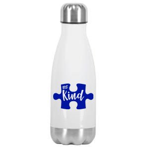 Be Kind Autism Awareness Puzzle Stainless Steel Insulated Water Bottle