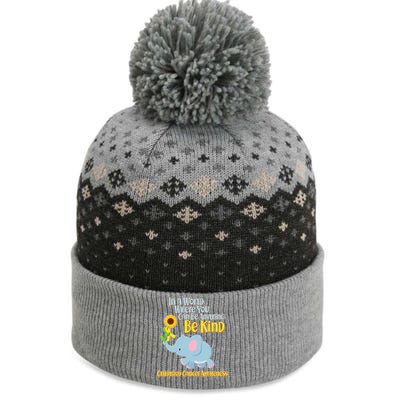 Be Kind Childhood Cancer Awareness The Baniff Cuffed Pom Beanie