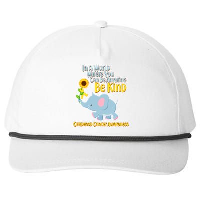 Be Kind Childhood Cancer Awareness Snapback Five-Panel Rope Hat