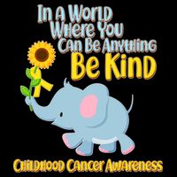 Be Kind Childhood Cancer Awareness Bucket Hat