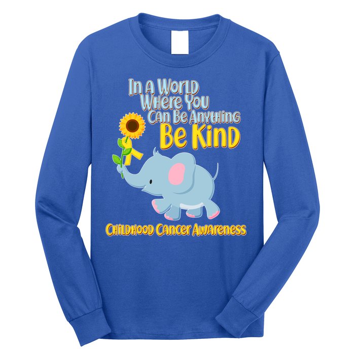 Be Kind Childhood Cancer Awareness Long Sleeve Shirt