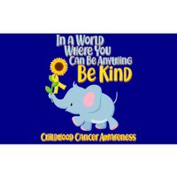 Be Kind Childhood Cancer Awareness Bumper Sticker