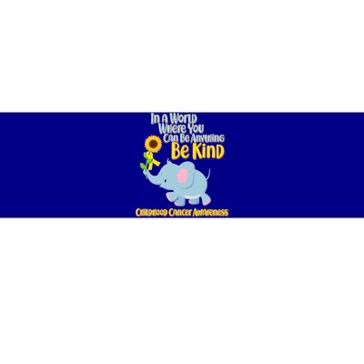 Be Kind Childhood Cancer Awareness Bumper Sticker