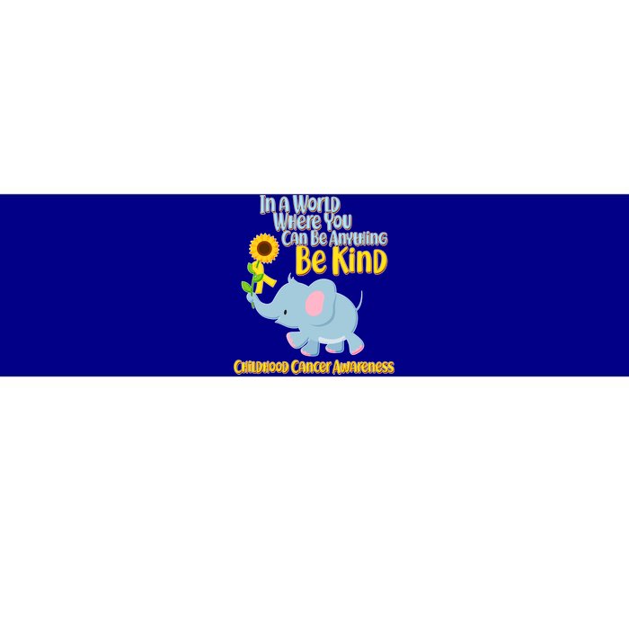 Be Kind Childhood Cancer Awareness Bumper Sticker