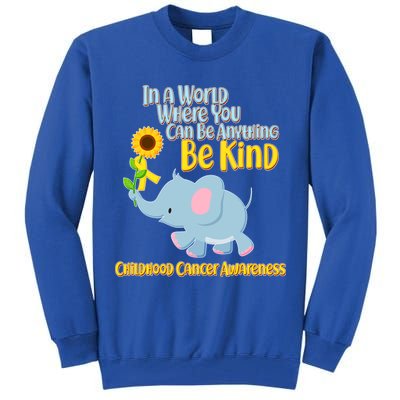 Be Kind Childhood Cancer Awareness Tall Sweatshirt