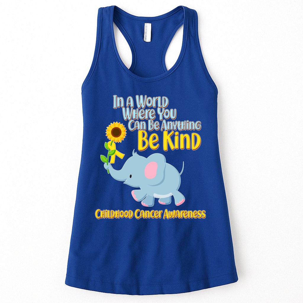 Be Kind Childhood Cancer Awareness Womens Tank Top