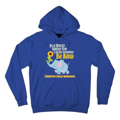 Be Kind Childhood Cancer Awareness Tall Hoodie