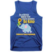 Be Kind Childhood Cancer Awareness Tank Top